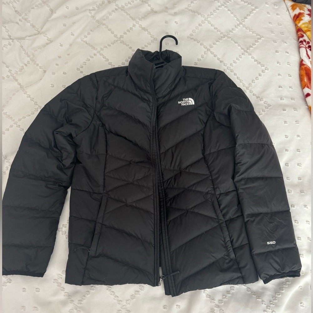 Northface black 550 down jacket size large